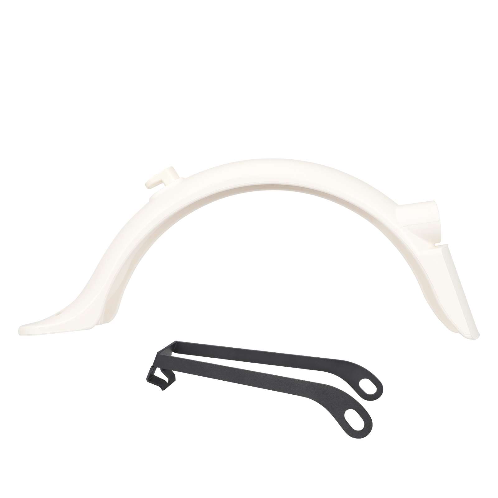 Guardabarros trasero blanco con soporte metálico y gancho de guardabarros trasero para patinete M365 Pro/Pro2 - Imagen 3