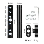 Tubo de extensión multifunción negro - Imagen 3