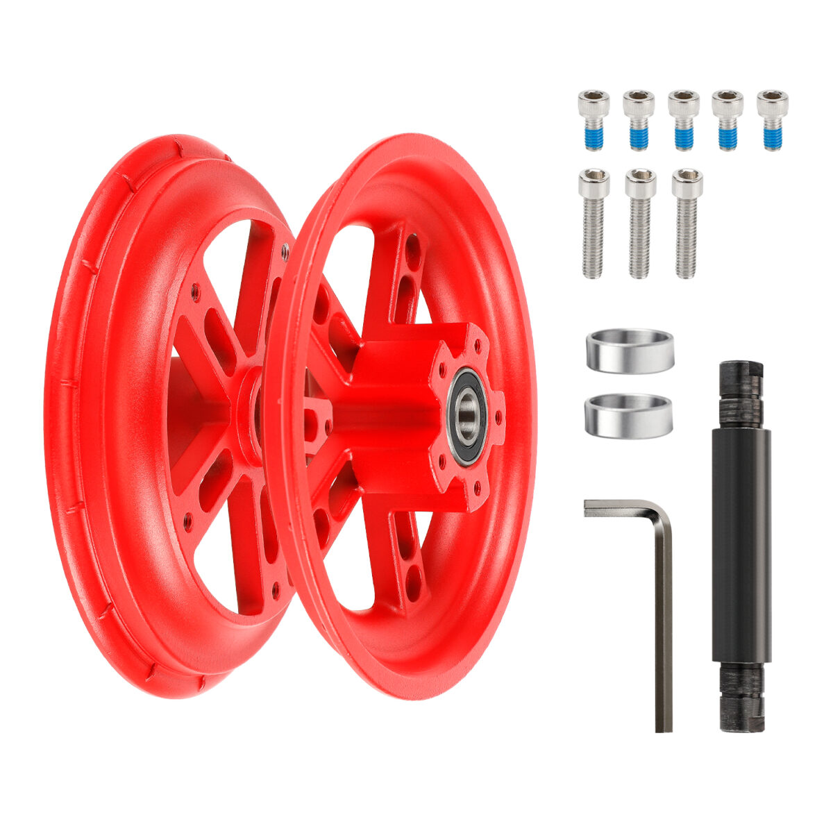 Buje trasero dividido Ulip rojo para scooters Xiaomi Pro/Pro2 - Imagen 2