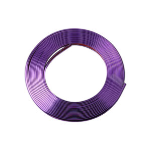 Tira anticolisión de 8 m de color morado galvanizada