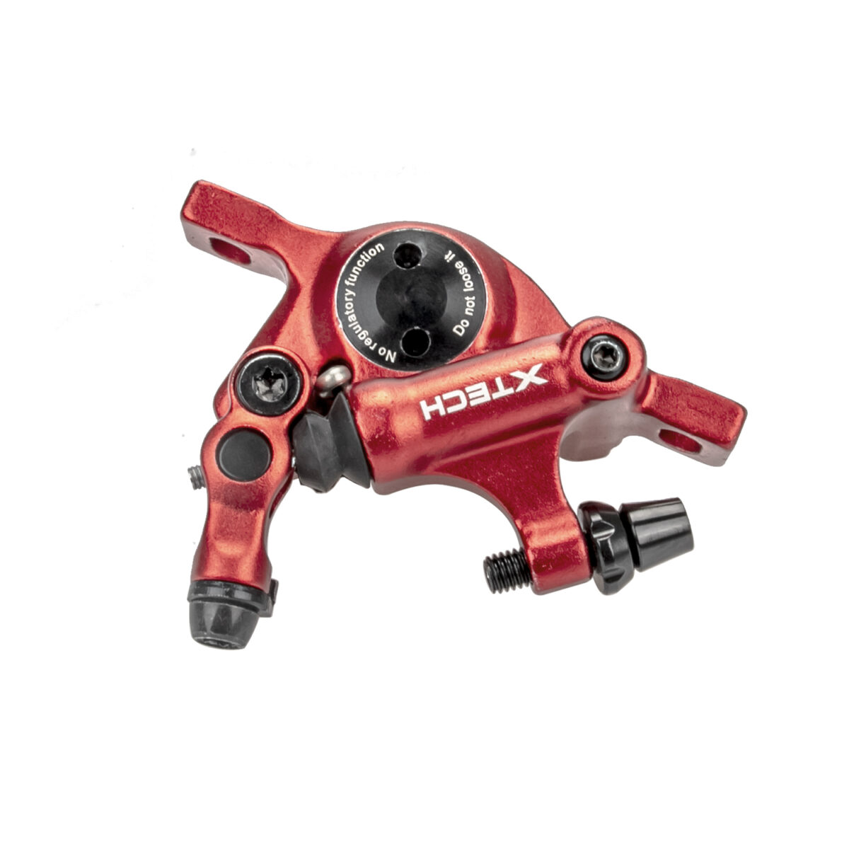 Juego de frenos Xtech rojos que incluye disco de 135 mm y adaptador rojo - Imagen 2