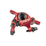 Juego de frenos Xtech rojos que incluye disco de 135 mm y adaptador rojo - Imagen 2