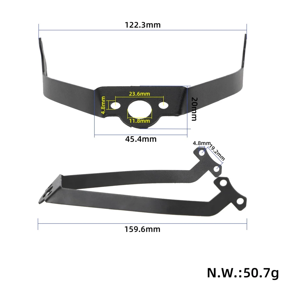 Soporte metálico del guardabarros trasero para patinete Xiaomi 5 Pro/5 Max - Imagen 2