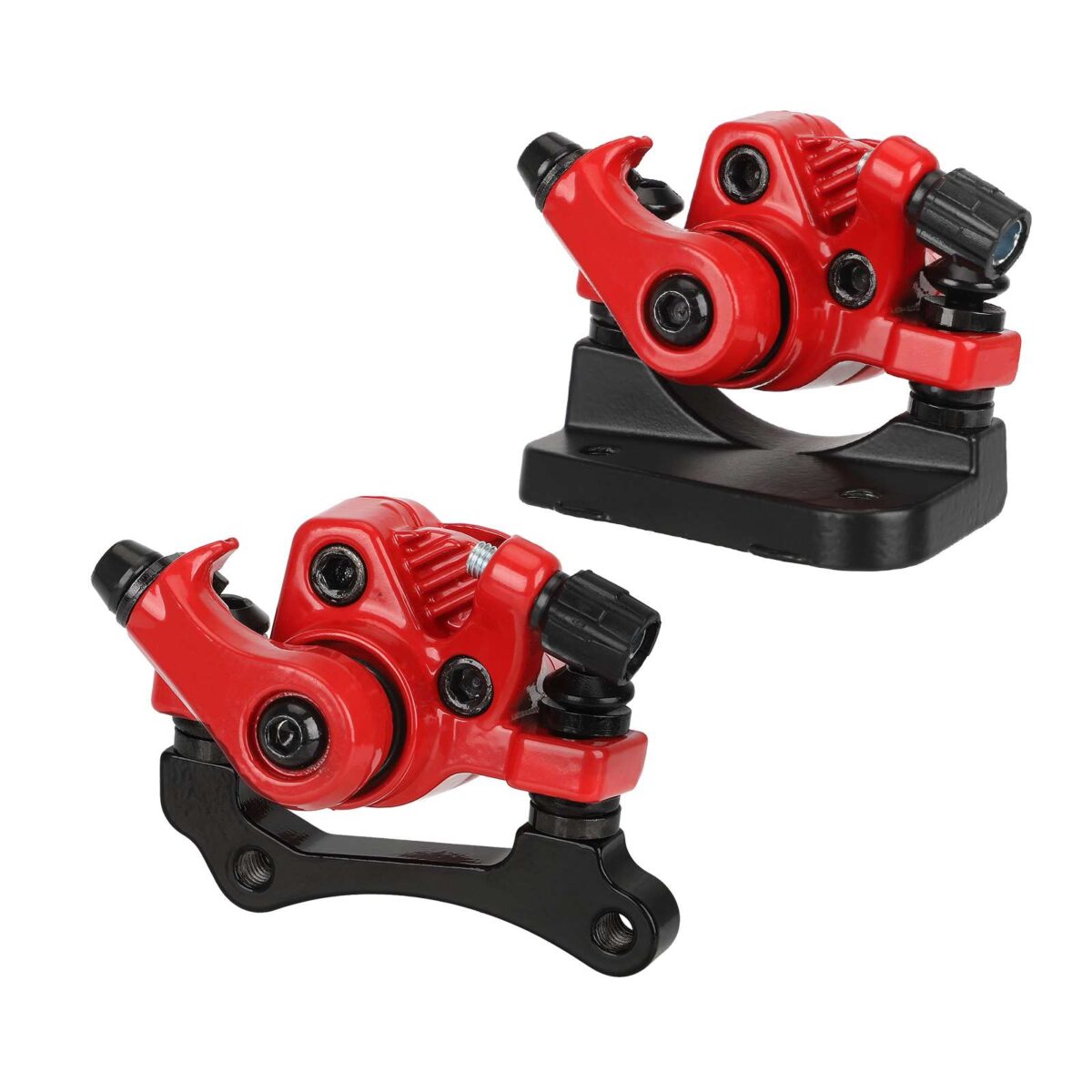 Freno de disco delantero y trasero rojo para scooter Kugoo M4 (forma de abanico) - Imagen 2
