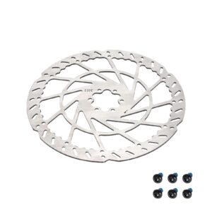 Disco de freno de disco de 220 mm con 6 orificios y 2,3 mm de espesor y 6 tornillos.