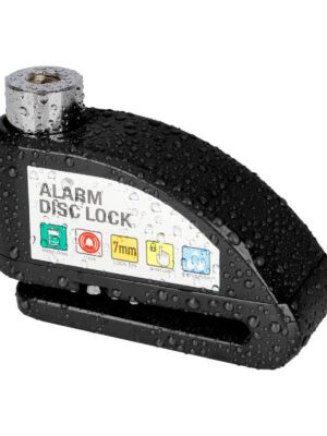 Bloqueo de freno de disco con alarma controlable de color negro