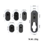 Funda de silicona negra para patinetes Xiaomi 4 Pro - Imagen 2