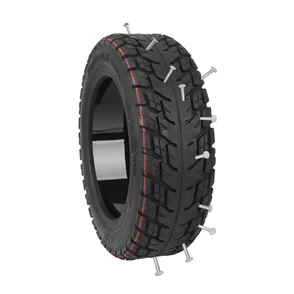 Neumático todoterreno sin cámara autorreparable Ulip 70/80-6.5 con adhesivo y válvula - Imagen 2