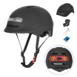 Casco con luz de voz Z005 negro mate