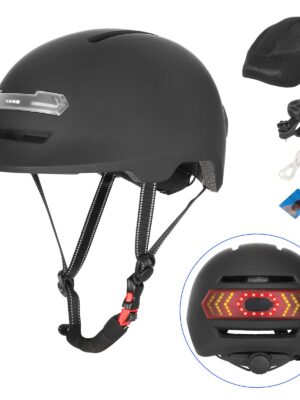 Casco con luz de voz Z005 negro mate