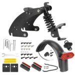 Suspensión trasera Ulip V4 negra con guardabarros de intermitente y soporte metálico para scooter G30 Max