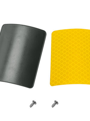 Placa de matrícula trasera Pro2 con tornillos + pegatinas reflectantes amarillas para matrícula