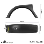 Guardabarros trasero con gancho para Xiaomi 5 Pro - Imagen 4