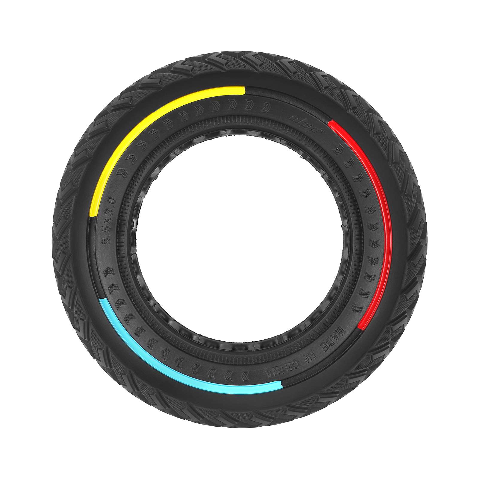 Neumático sólido todoterreno Ulip 8.5*3 con patrón de ala y círculo de tres colores para neumáticos de 134 mm de diámetro interior - Imagen 3