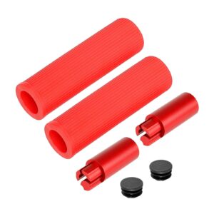 Kit extensor de manillar de silicona Ulip rojo sin luz para scooters de las series Xiaomi y Ninebot ES