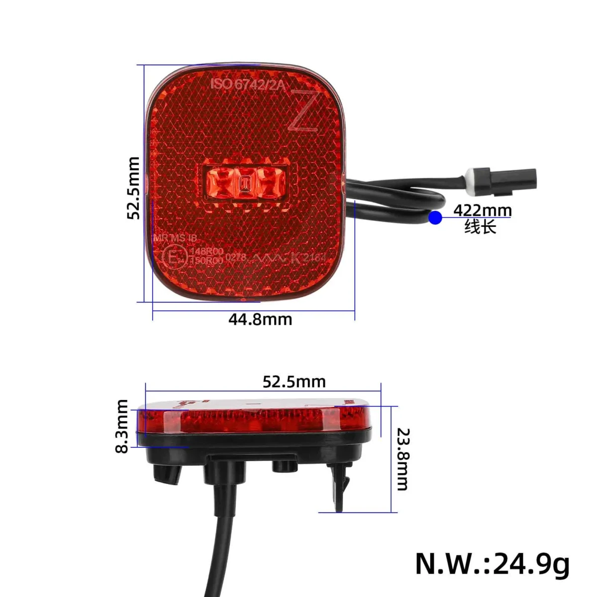 Luces traseras originales del Segway Ninebot Max MaxG3/F3/ZT3 Pro - Imagen 2