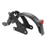 Suspensión trasera V2 negra con guardabarros y luz trasera para scooter Pro y Pro 2