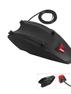 Guardabarros trasero Kukirin G2 Pro negro con luz trasera