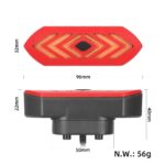 Luz trasera y guardabarros con intermitentes Ulip y control remoto recargable para scooter Xiaomi 4 Ultra - Imagen 2