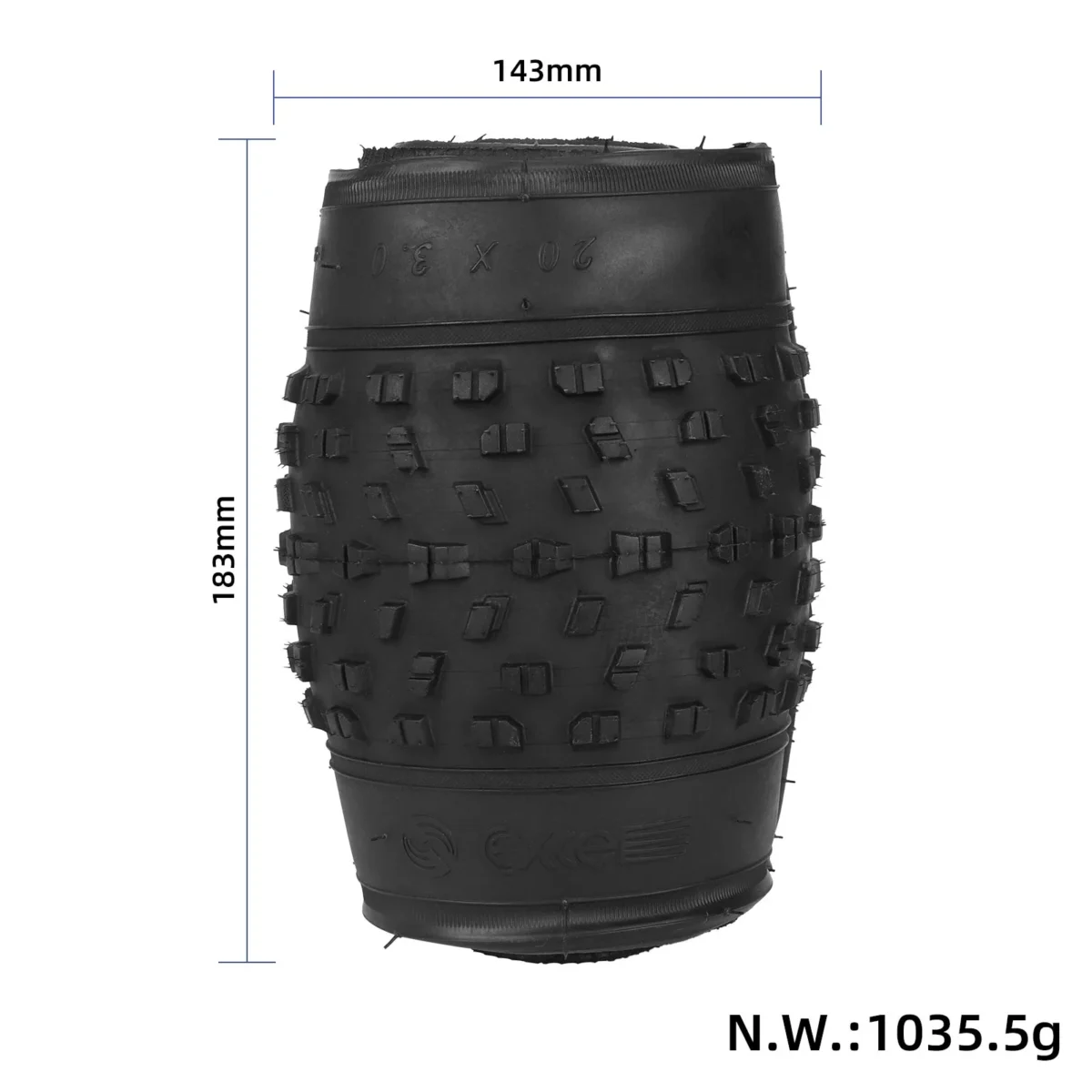 Neumático plegable EXCEL 20*3.0 (E-902 BK) - Imagen 2