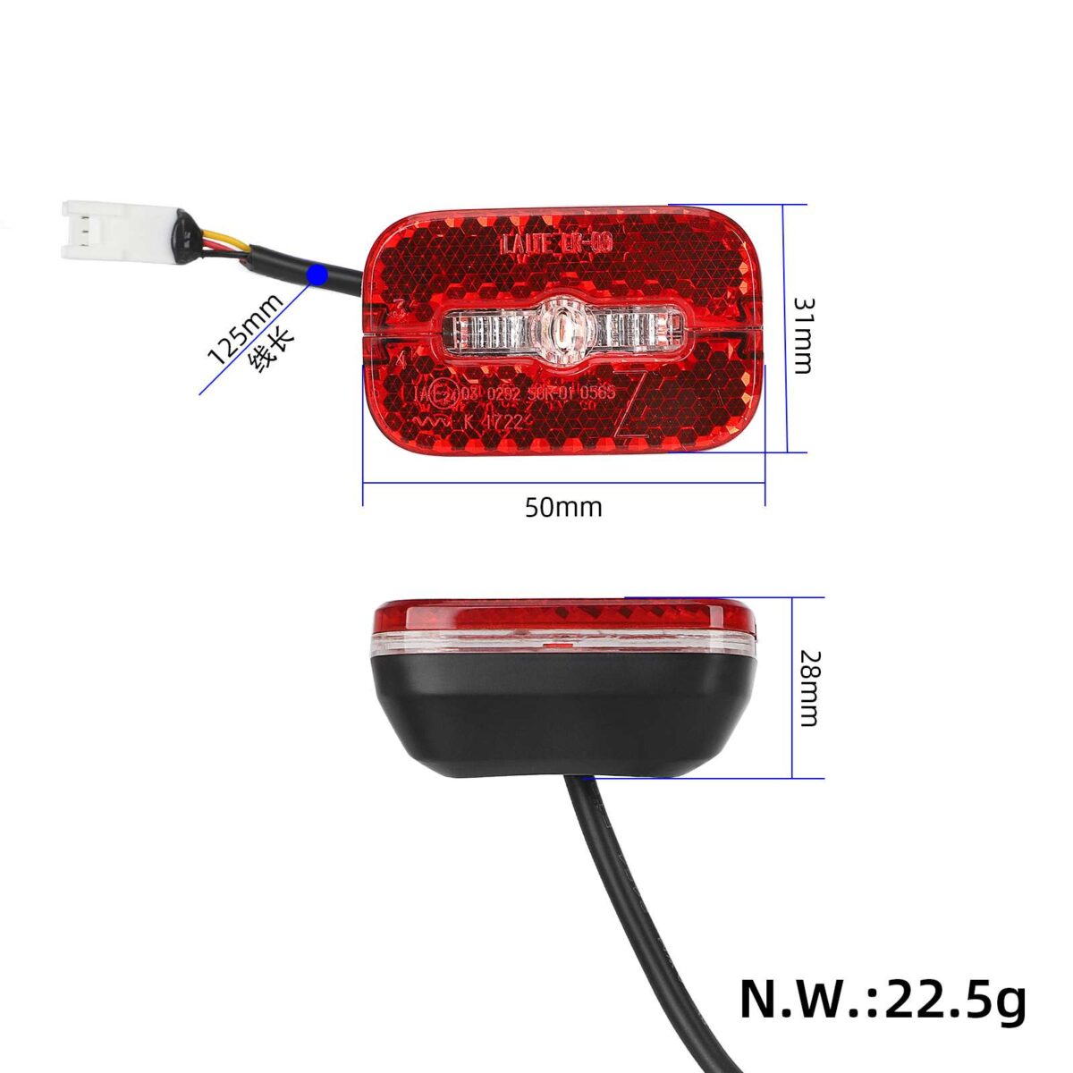Luz trasera para patinete eléctrico NIU - Imagen 2