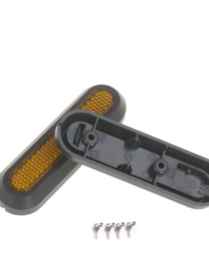 2 cubiertas decorativas Pro2 + 2 tiras reflectantes amarillas (con 4 tornillos)