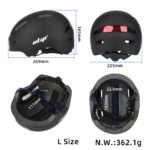 Casco Ulip negro talla L U002 con luz - Imagen 2