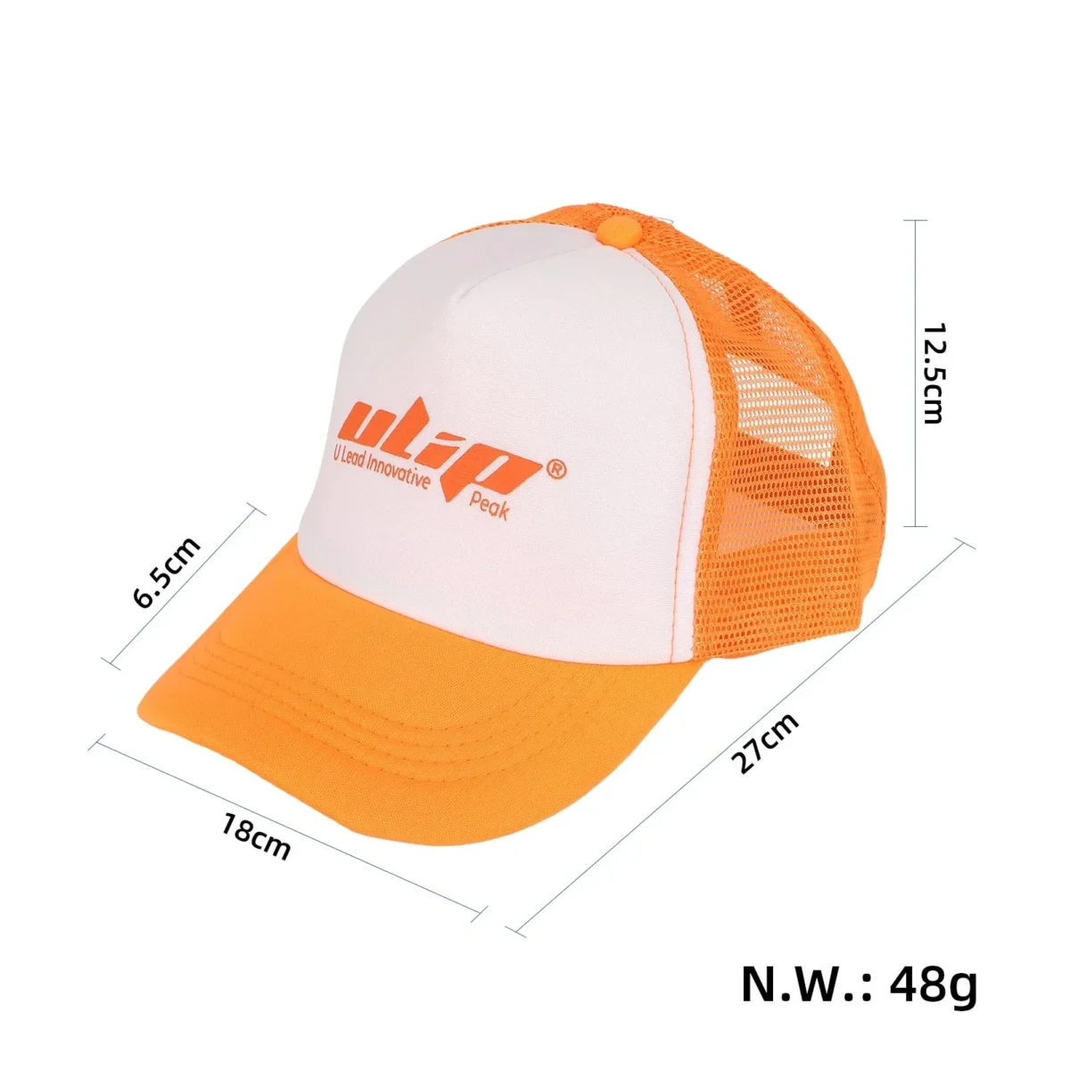 Gorra de pico de pato naranja y blanca ULIP - Imagen 3