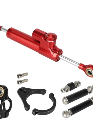 Amortiguador rojo Kukirin G3 Pro 2024/Ausom Gallop + Kit de soporte negro