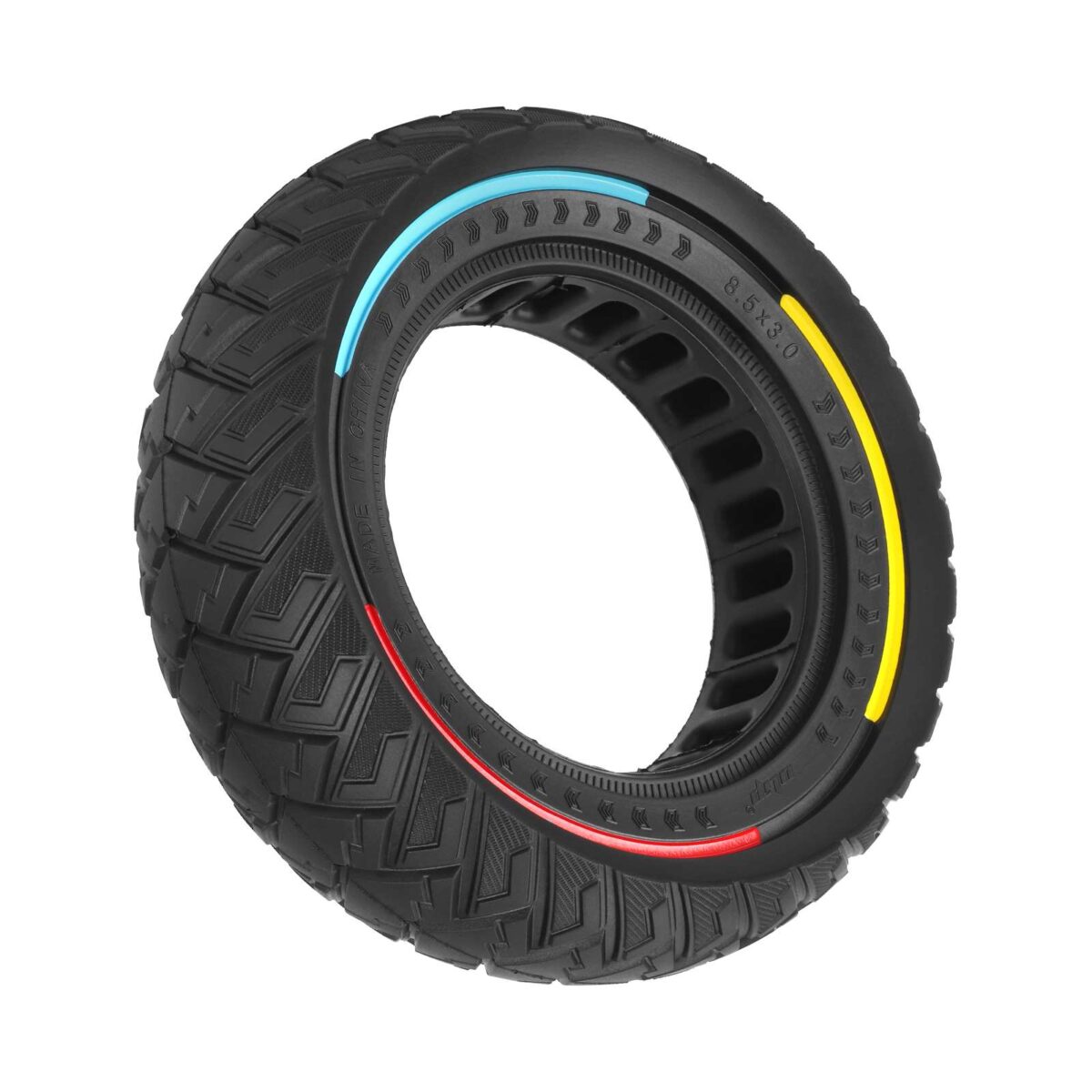 Neumático sólido todoterreno Ulip 8.5*3 con patrón de ala y círculo de tres colores para neumáticos de 134 mm de diámetro interior - Imagen 6