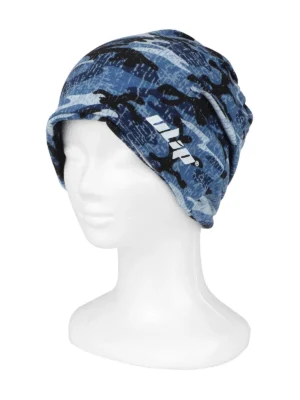 Gorro con diadema elástica con doble uso: gorro y calentador de cuello