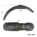 Guardabarros delantero Ulip gris con goma para patinetes xiaomi - Imagen 2