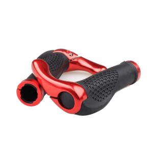 Puños de bocina de bicicleta rojos