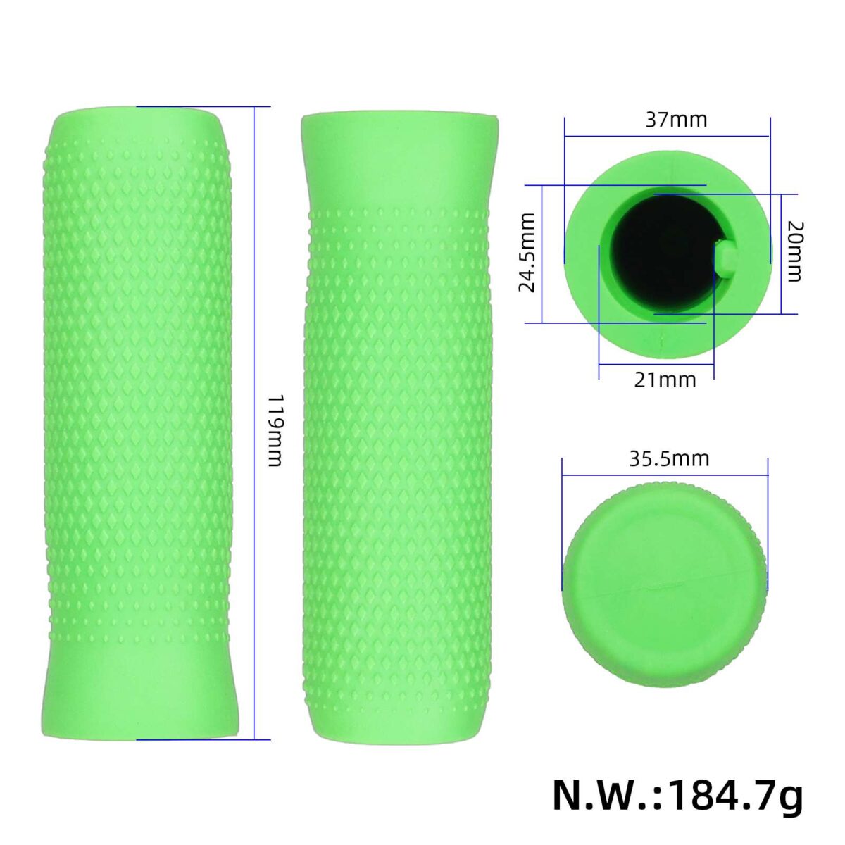 Puños verdes para Ninebot ES1/ES2/ES3/ES4/ES5 - Imagen 2