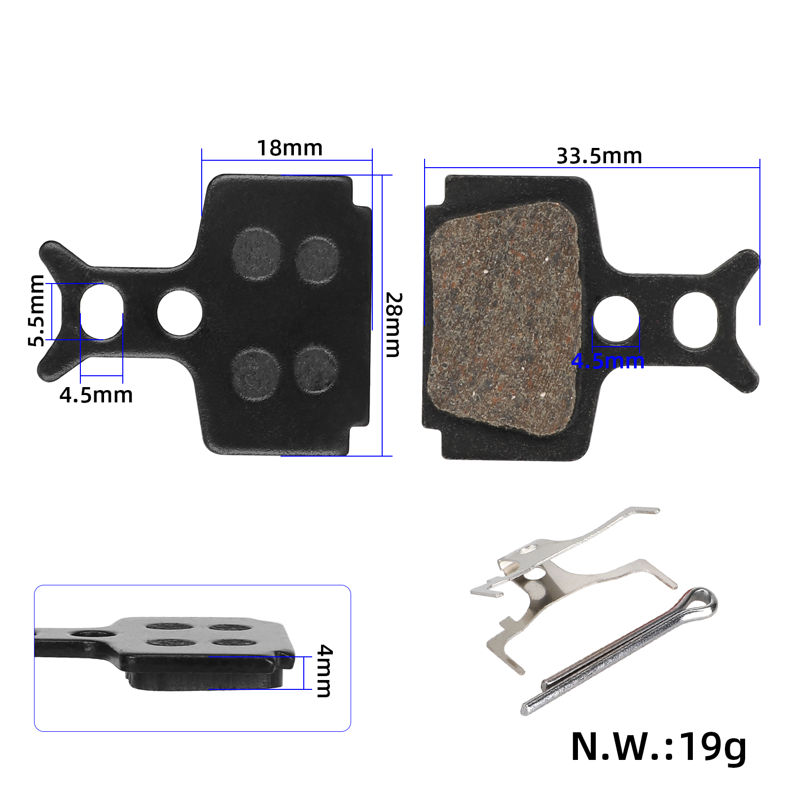 Pastillas de freno negras FORMULAR1RACING 850 - Imagen 6