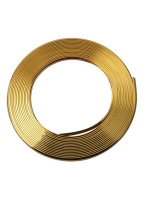 Tira anticolisión galvanizada amarilla de 2 m