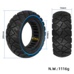 Neumático todoterreno sólido Ulip 9*3.0-5.5 con forma de diamante y círculo azul - Imagen 2