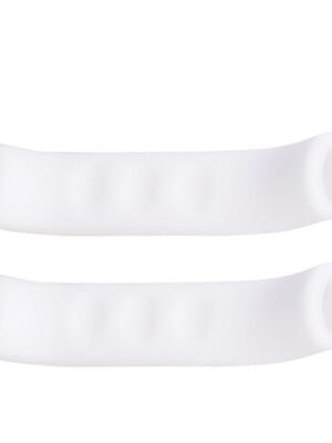 2 fundas de silicona para palanca de freno blancas