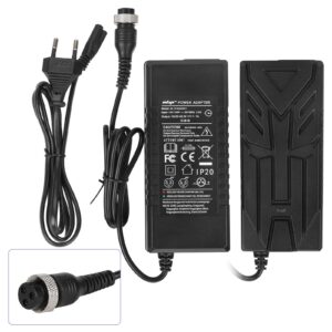 Cargador Ulip 18 V ~ 42 V 1,7 A con certificación CE y FCC con cabezal M16 de 3 orificios (enchufe UE)