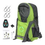 Mochila con intermitentes LED y control remoto