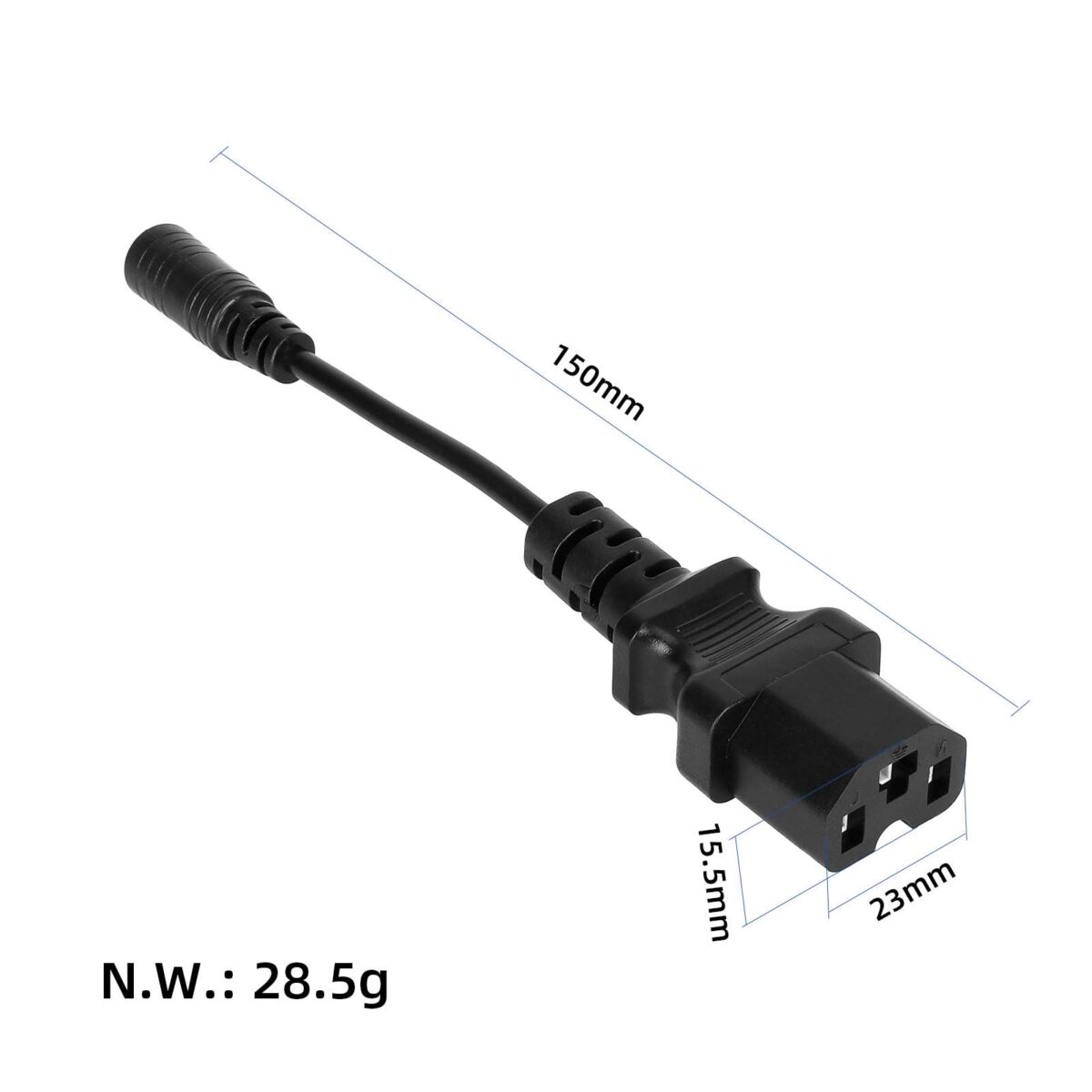 Cable adaptador de DC2.1 a conector Pin - Imagen 2