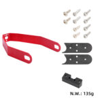 Soporte de metal rojo para guardabarros trasero para todos los scooters Xiaomi
