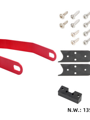 Soporte de metal rojo para guardabarros trasero para todos los scooters Xiaomi