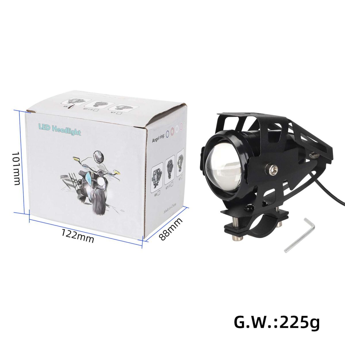 Luz delantera LED U5 para bicicleta eléctrica - Imagen 6