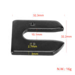 2 placas de fijación para rueda trasera de scooter Xiaomi - Imagen 2