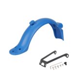 Guardabarros trasero azul Xiaomi M365 Pro/Pro2 con matrícula integrada (con gancho + soporte metálico pro)