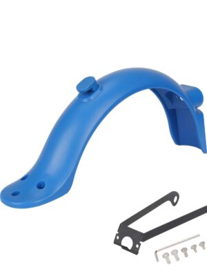 Guardabarros trasero azul Xiaomi M365 Pro/Pro2 con matrícula integrada (con gancho + soporte metálico pro)