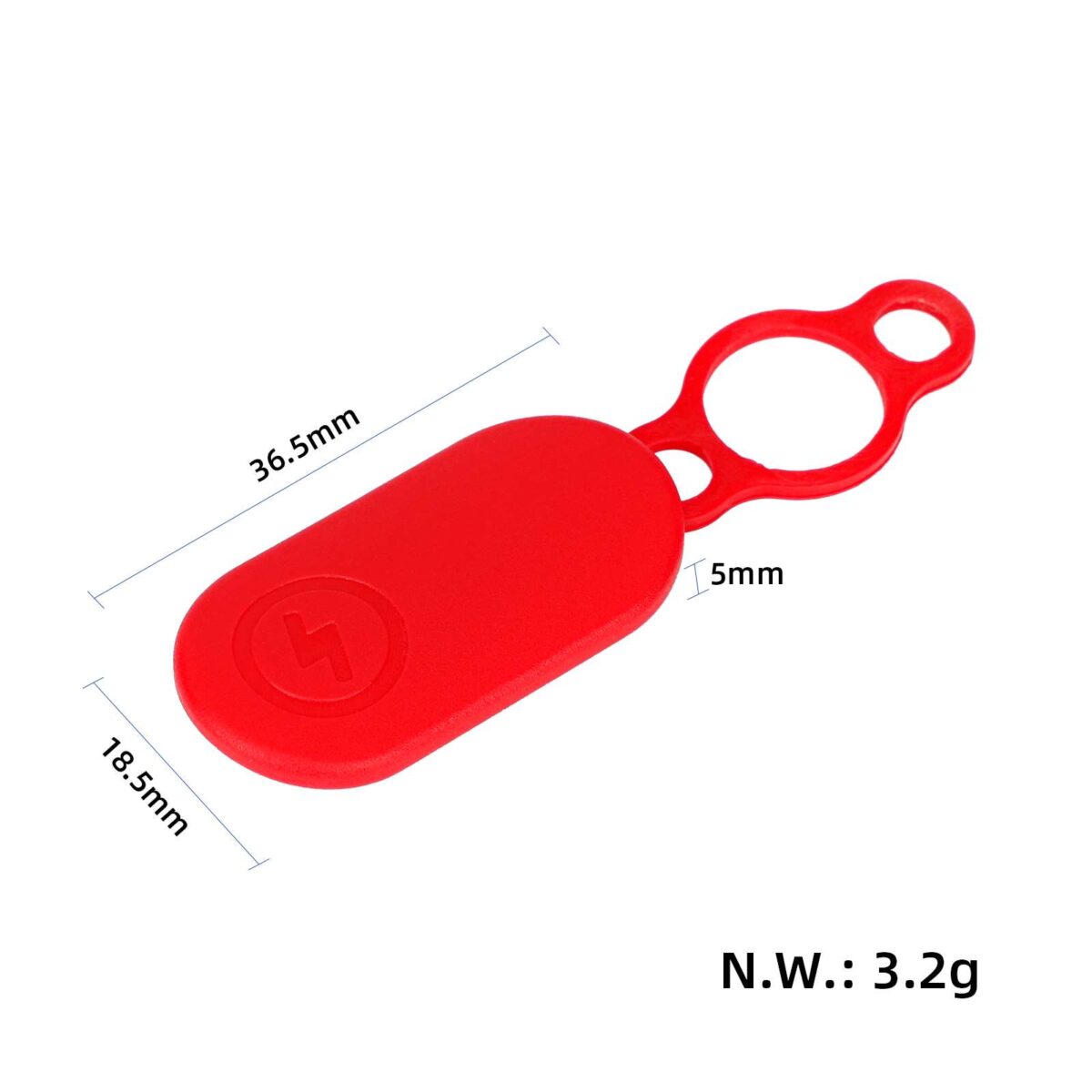 Funda de silicona negra y cubierta magnética roja para patinetes Xiaomi 4 Pro - Imagen 3