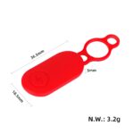 Funda de silicona negra y cubierta magnética roja para patinetes Xiaomi 4 Pro - Imagen 3