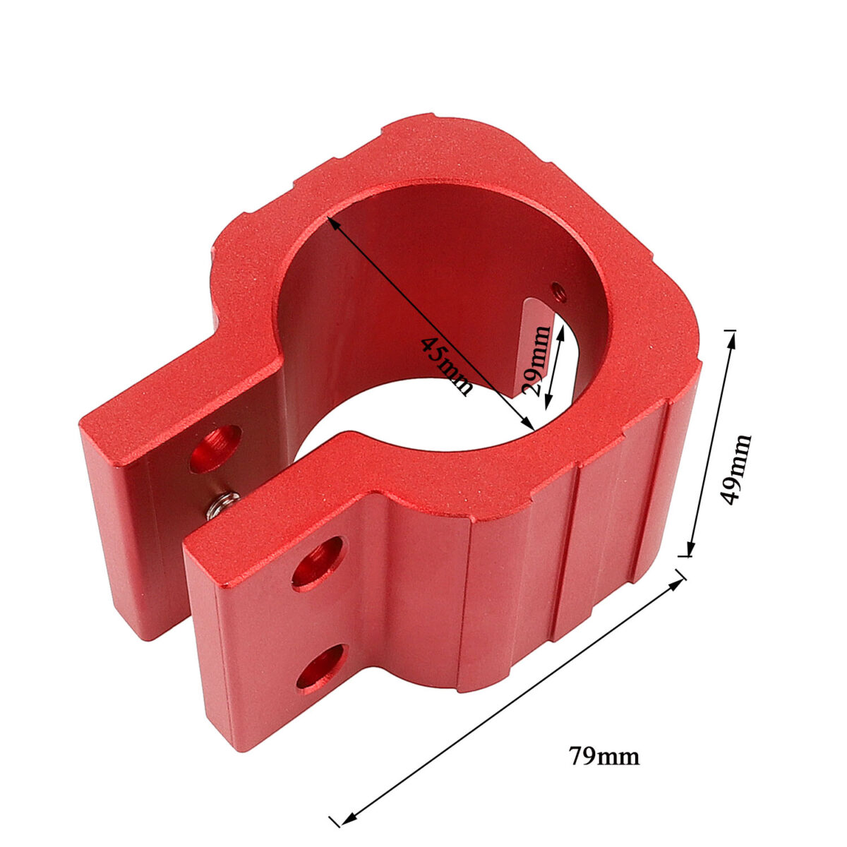 Abrazadera plegable roja para Zero 8X 10X 11X SPeedual Dualtron DT3 - Imagen 5